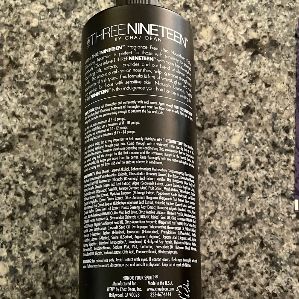 WEN 319 Hair: Daily Cleansing Treatment - Picture 3 of 3